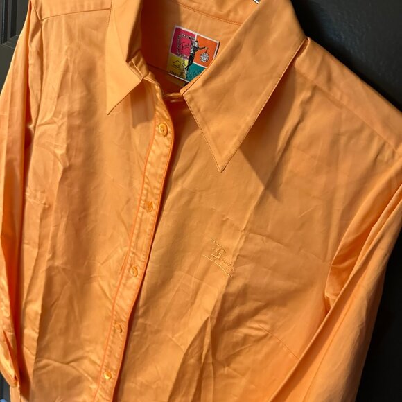 Emilio Pucci | Embroidered-Trim Piped Button Shirt Blouse - Picture 4 of 11